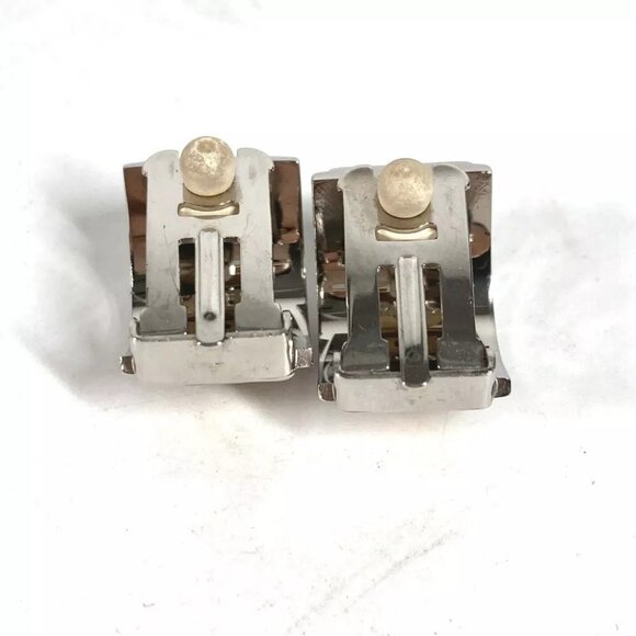 HERMES Emile Accessories Earrings Metal Silver/yellow - Picture 4 of 8